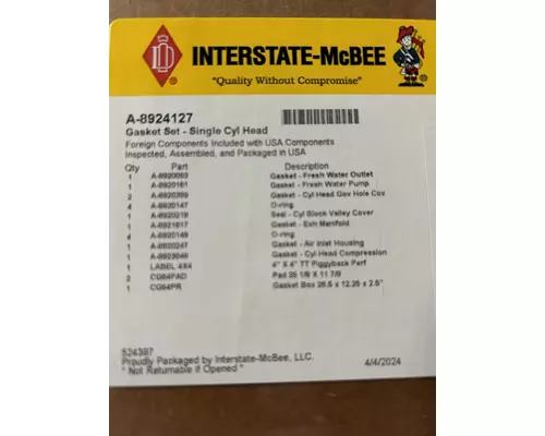 Detroit 8.2N Engine Misc. Parts