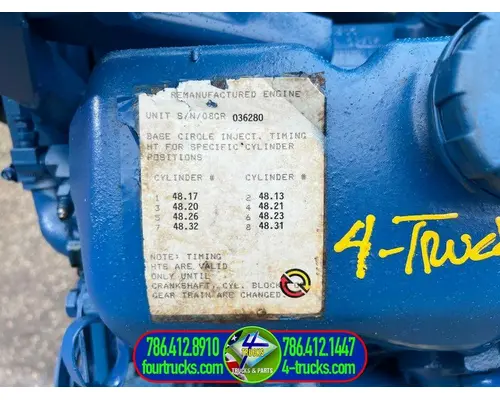 Detroit 8.2T Engine Assembly