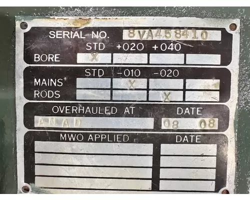 Detroit 8V71T Engine Assembly