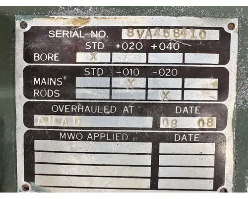 Detroit 8V71T Engine Assembly