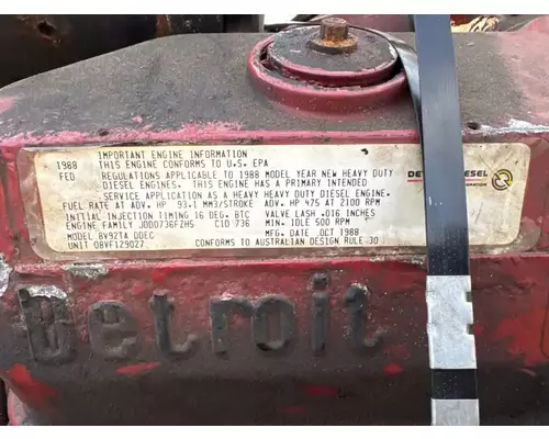Detroit 8V92TA Engine Assembly