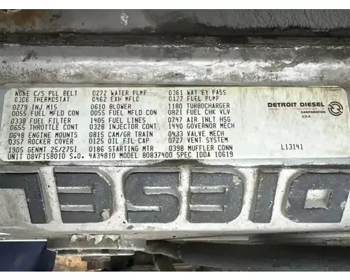 Detroit 8V92TA Engine Assembly