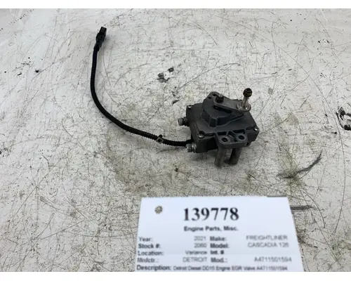 Engine Parts, Misc. DETROIT A4711501594 West Side Truck Parts