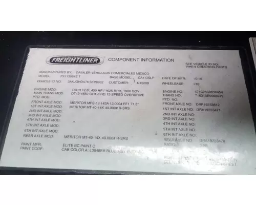 Transmission Assembly DETROIT Cascadia Aaa Truck Salvage