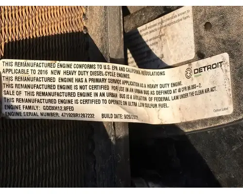 Detroit DD13 Engine Assembly