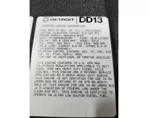 Detroit DD13 Engine Assembly