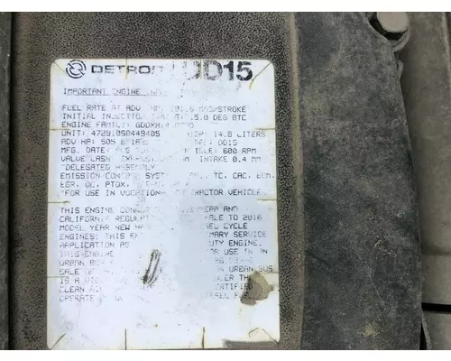 Detroit DD15 Engine Assembly