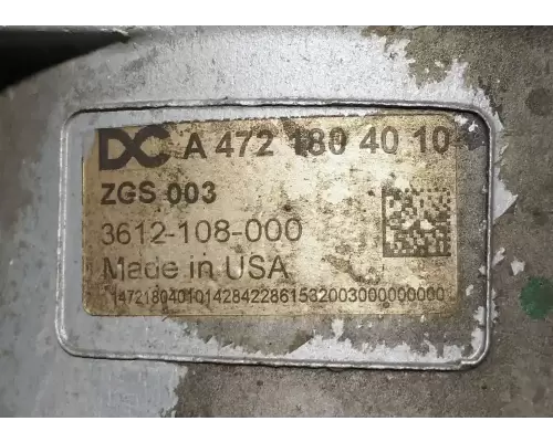 Detroit DD15 Engine Parts, Misc.