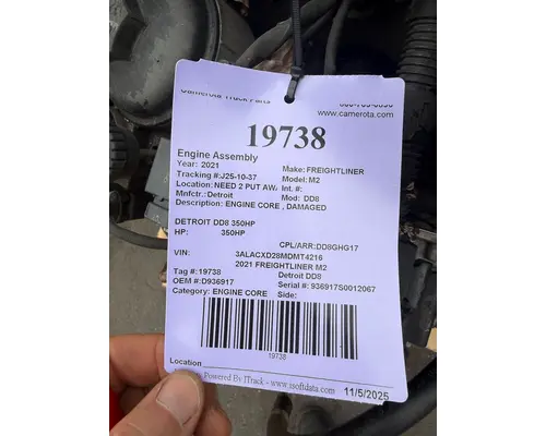 Detroit DD8 Engine Assembly