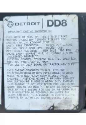 Detroit DD8 Engine Assembly