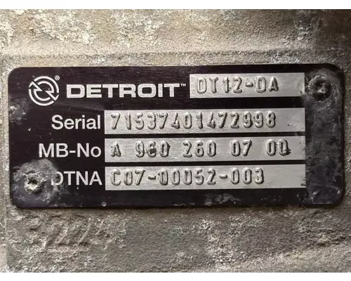 Detroit DT12-DA Transmission Assembly