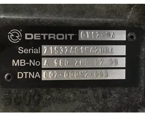 Detroit DT12-DA Transmission