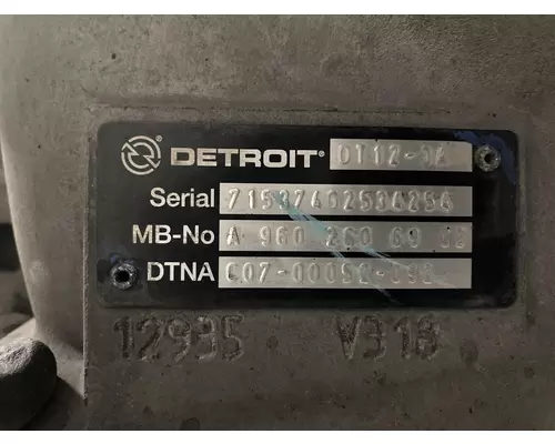 Detroit DT12-DA Transmission