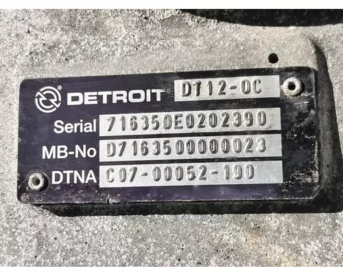 Detroit DT12-OC Transmission Assembly