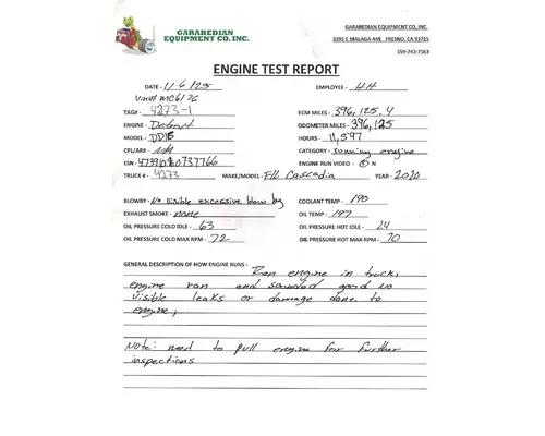 Engine Assembly DETROIT DD16 Geco - Fresno