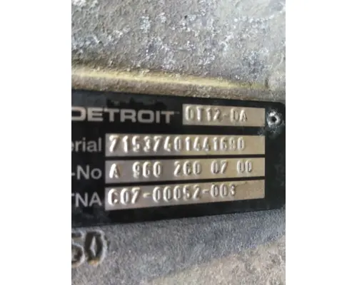 Transmission Assembly DETROIT DT12-DA (1ST GEN DIRECT) LKQ Heavy Truck - Goodys