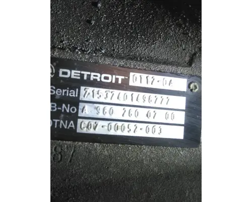 Transmission Assembly DETROIT DT12-DA (1ST GEN DIRECT) LKQ Heavy Truck - Goodys