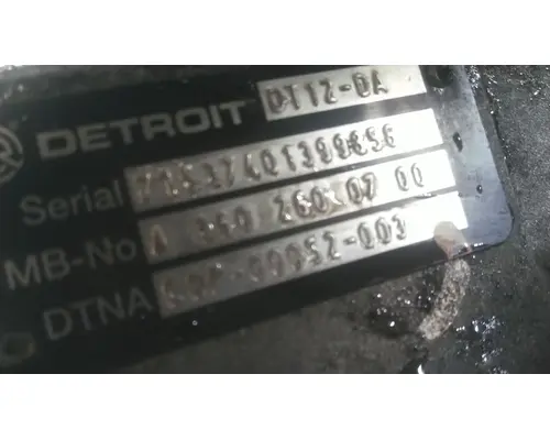 Transmission Assembly DETROIT DT12-DA (1ST GEN DIRECT) LKQ Plunks Truck Parts And Equipment - Jackson
