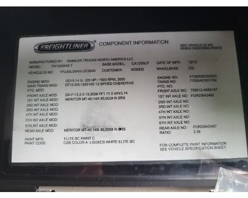 Transmission Assembly DETROIT DT12-OA (1ST GEN OVERDRIVE) LKQ Thompson Motors - Wykoff