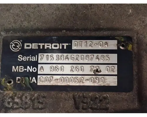 Transmission Assembly DETROIT DT12-OA Geco - Fresno