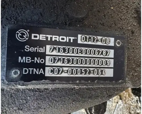 Transmission Assembly Detroit DT12-OB Complete Recycling Group LLC