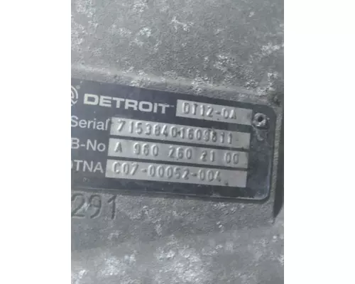 Transmission Assembly DETROIT DT12-OA (1ST GEN OVERDRIVE) LKQ Heavy Truck - Goodys