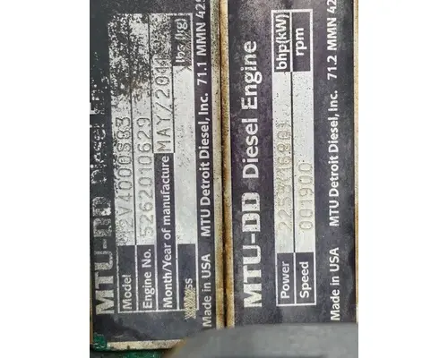 Detroit MTU12V4000 Engine Assembly