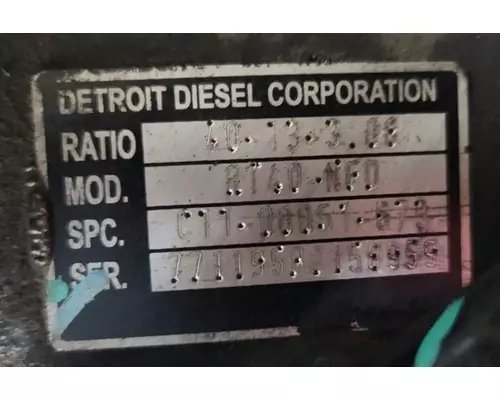 Detroit Other Axle Assembly, Rear