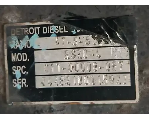Detroit Other Axle Assembly, Rear