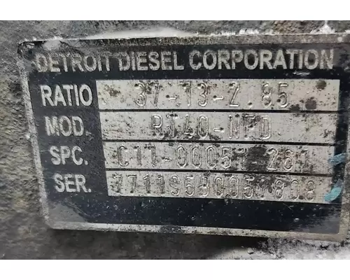 Detroit Other Axle Assembly, Rear