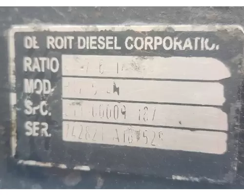 Detroit Other Axle Assembly, Rear