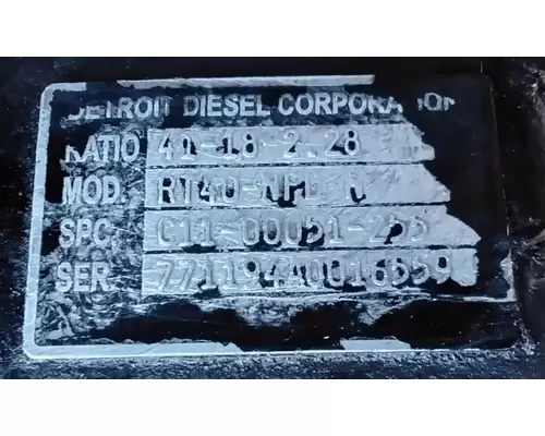 Detroit Other Axle Assembly, Rear