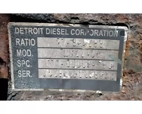 Detroit Other Axle Assembly, Rear