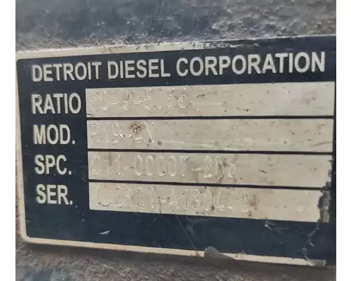 Detroit Other Axle Assembly, Rear