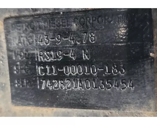 Detroit Other Axle Assembly, Rear