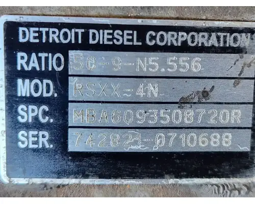 Detroit Other Axle Housing (Rear)