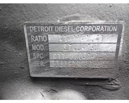 Differential Assembly (Rear, Rear) DETROIT RT40-NFDRR241 LKQ Evans Heavy Truck Parts