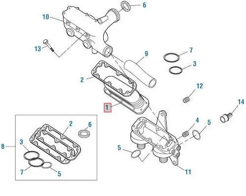 Detroit SERIES 60 Engine Oil Cooler