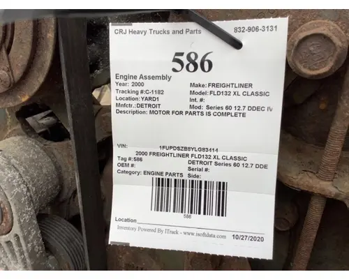 Engine Assembly DETROIT Series 60 12.7 DDEC IV Crj Heavy Trucks And Parts