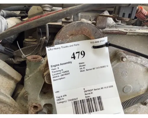 Engine Assembly DETROIT Series 60 14.0 DDEC VI Crj Heavy Trucks And Parts