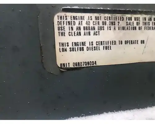 Engine Assembly Detroit Series 60 14.0L DDEC IV Holst Truck Parts