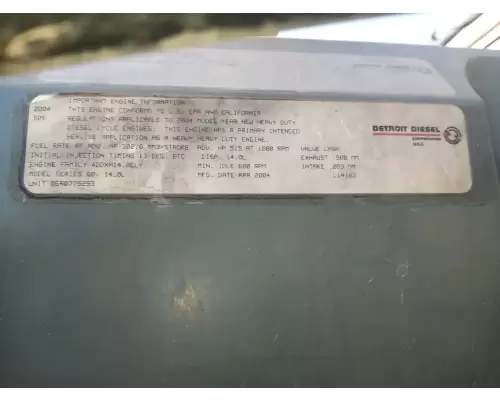 Detroit Series 60 Engine Assembly