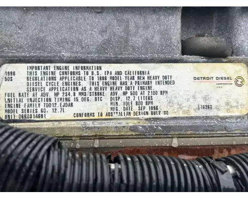 Detroit Series 60 Engine Assembly