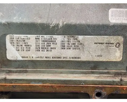 Detroit Series 60 Engine Assembly