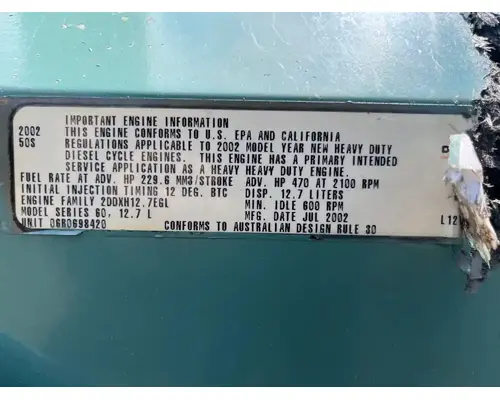 Detroit Series 60 Engine Assembly