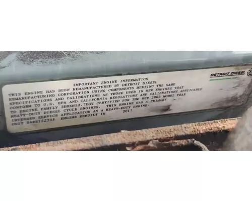Detroit Series 60 Engine Assembly