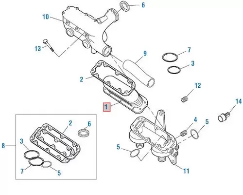 Detroit Series 60 Engine Oil Cooler