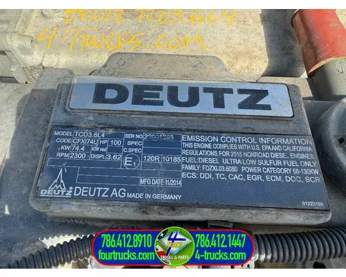 Deutz TCD 3.6L4 Engine Assembly