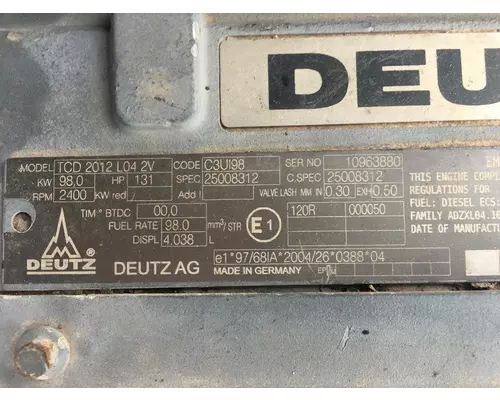 Deutz  Engine Assembly