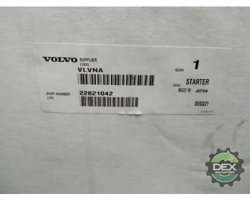 Starter Motor DEX  Dex Heavy Duty Parts, LLC  